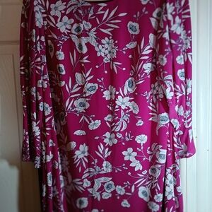 Jessica Howard Pink and White Floral Dress